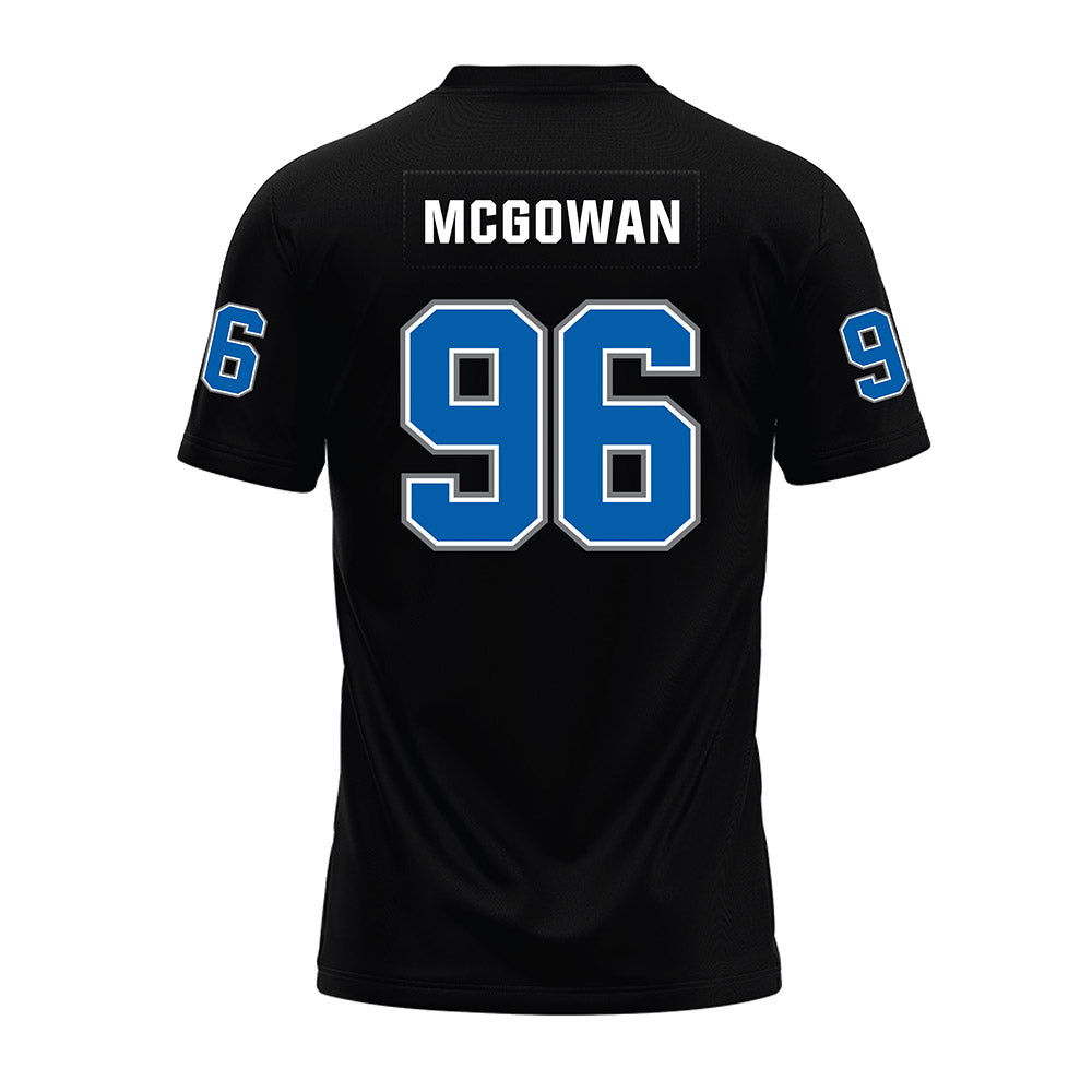 Buffalo - NCAA Football : Zachary Mcgowan - Black Premium Football Jersey-1