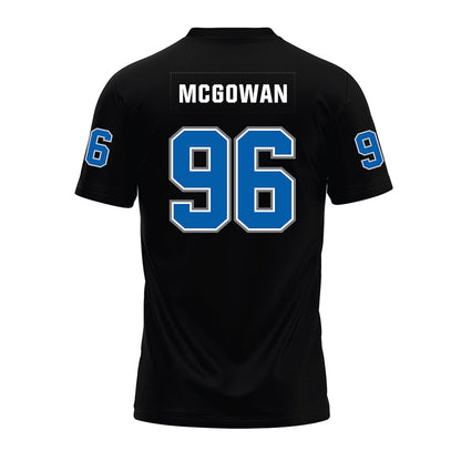 Buffalo - NCAA Football : Zachary Mcgowan - Black Premium Football Jersey-1