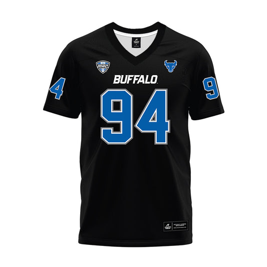 Buffalo - NCAA Football : Noah Wittmer - Black Premium Football Jersey