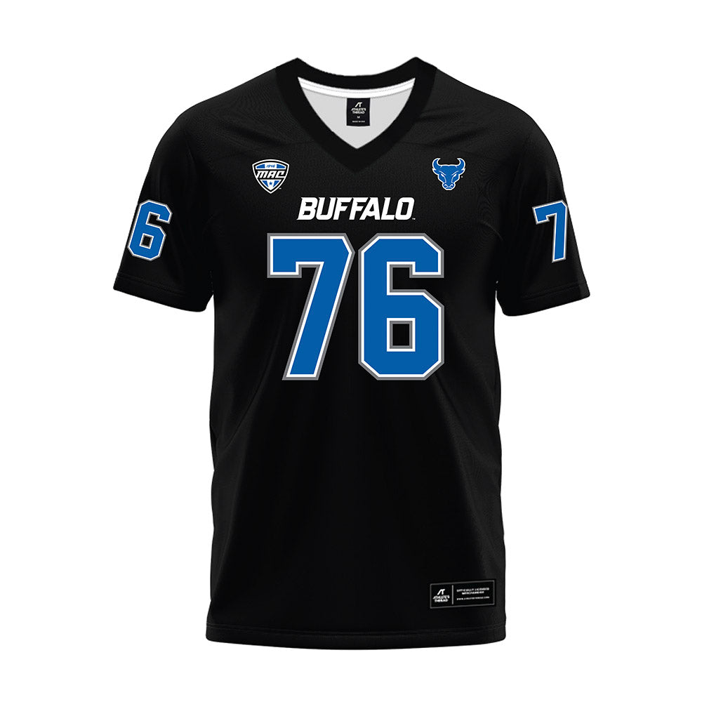 Buffalo - NCAA Football : Nathan Natoli - Black Premium Football Jersey-0