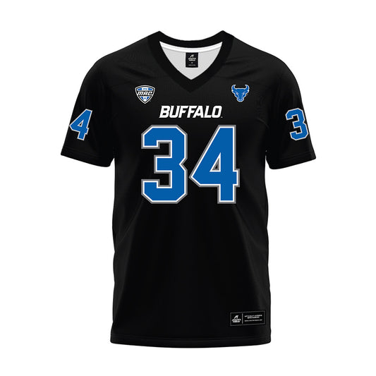 Buffalo - NCAA Football : Jonathan Rousseau - Black Premium Football Jersey-0