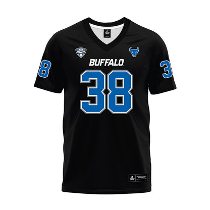 Buffalo - NCAA Football : Dylan Cleary - Black Premium Football Jersey-0