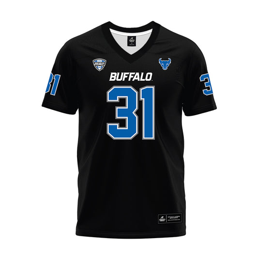 Buffalo - NCAA Football : Oliver Hautanen - Black Premium Football Jersey-0
