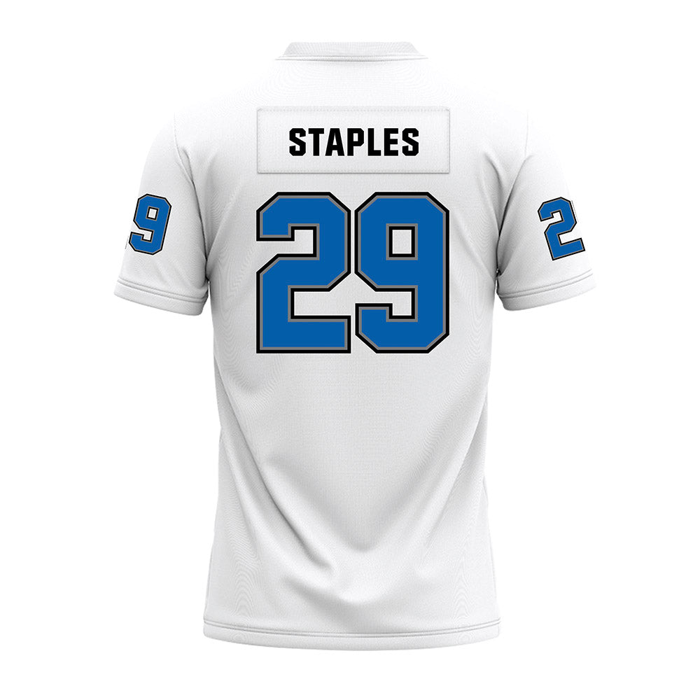Buffalo - NCAA Football : Cardel Staples - White Premium Football Jersey-1