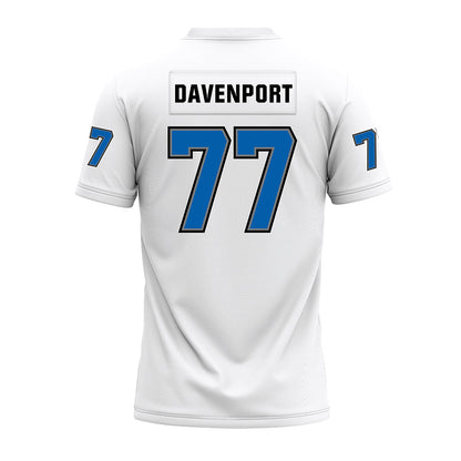 Buffalo - NCAA Football : Jackson Davenport - White Premium Football Jersey-1