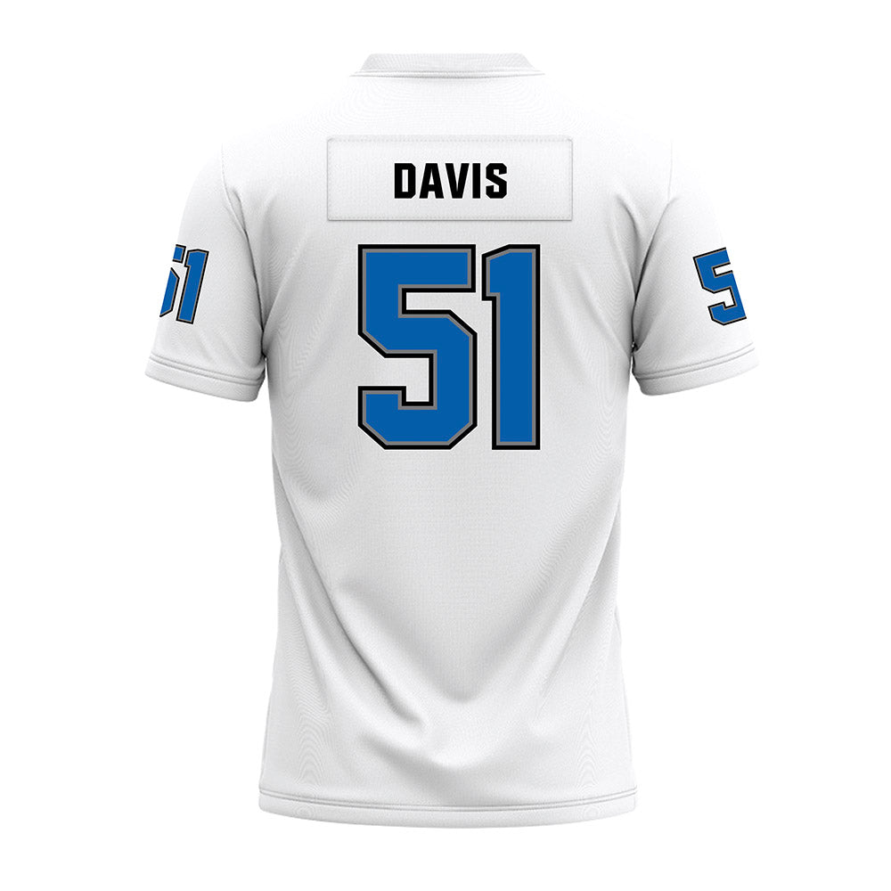 Buffalo - NCAA Football : Tyrone Davis - White Premium Football Jersey-1