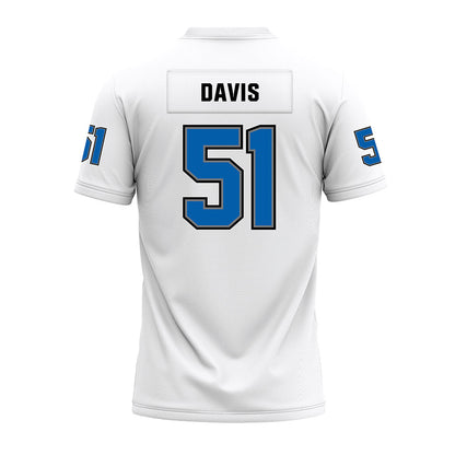 Buffalo - NCAA Football : Tyrone Davis - White Premium Football Jersey-1