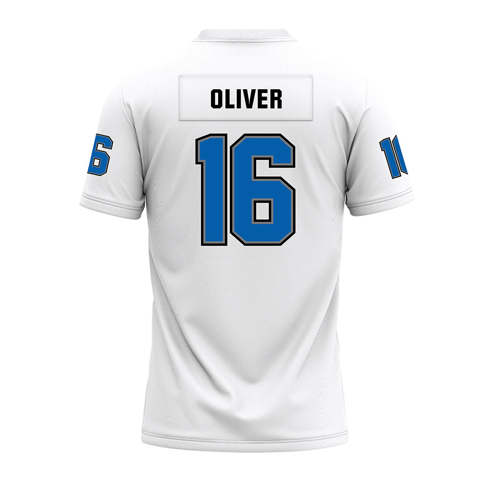Buffalo - NCAA Football : Caleb Oliver - White Premium Football Jersey-1