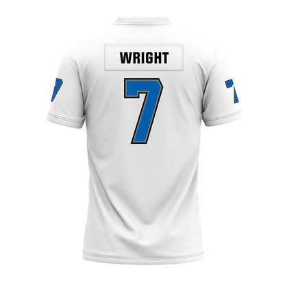 Buffalo - NCAA Football : Jason Wright - White Premium Football Jersey-1