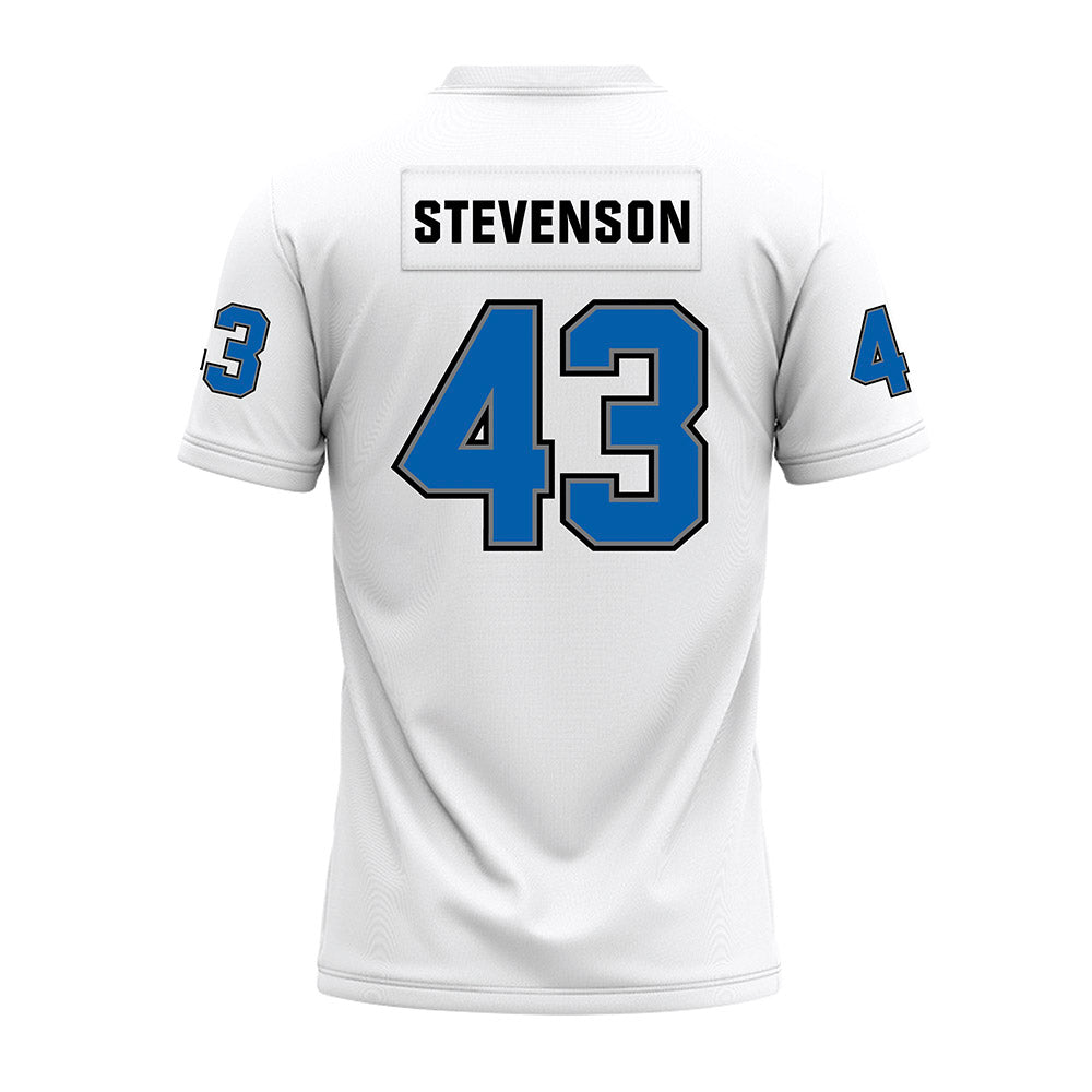 Buffalo - NCAA Football : Xair Stevenson - White Premium Football Jersey-1