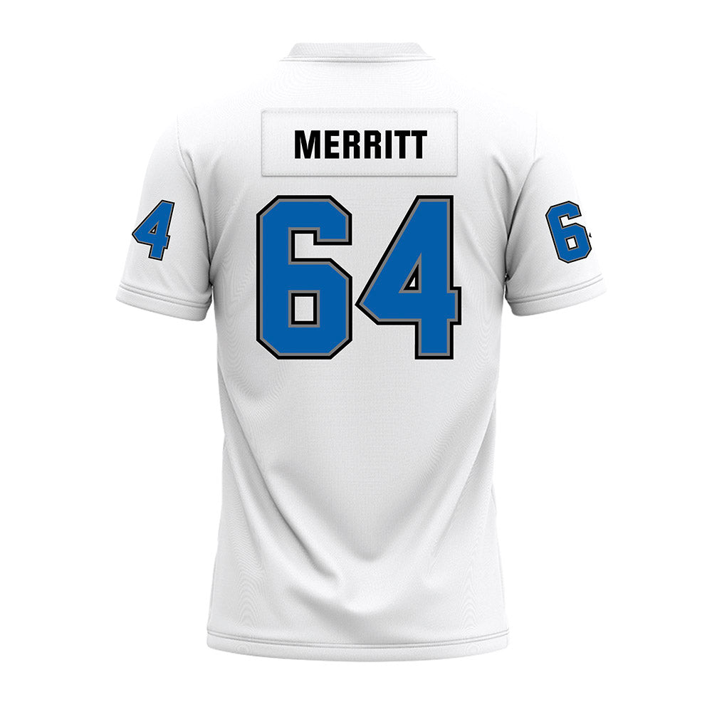 Buffalo - NCAA Football : Jake Merritt - White Premium Football Jersey-1