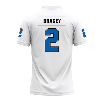 Buffalo - NCAA Football : Stevie Bracey - White Premium Football Jersey-1
