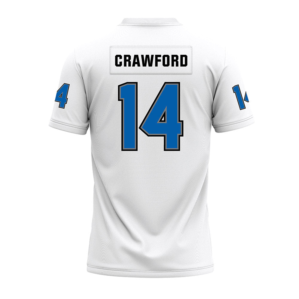 Buffalo - NCAA Football : Mikey Crawford - White Premium Football Jersey