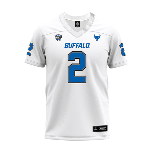 Buffalo - NCAA Football : Jaylen Andrews - White Premium Football Jersey-0