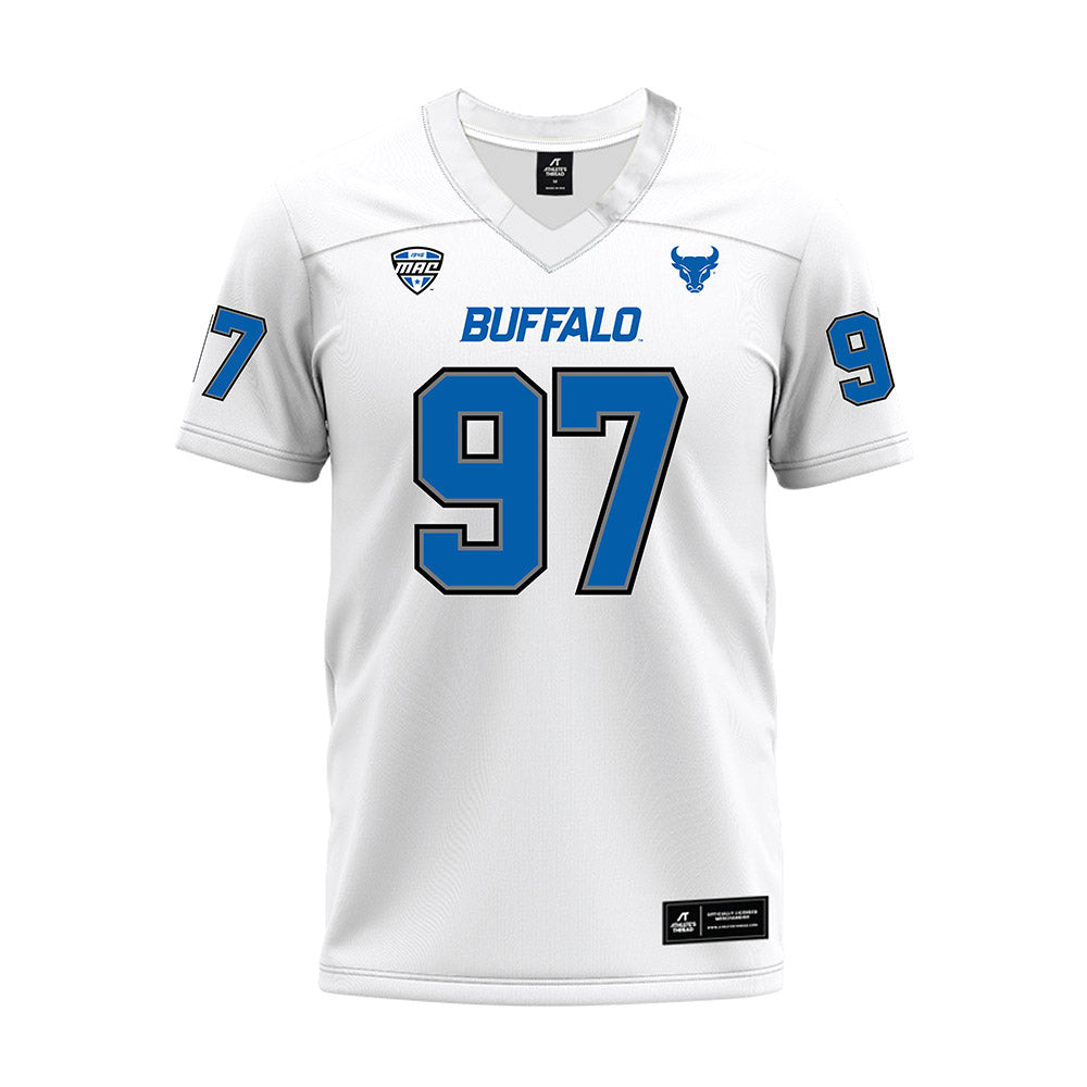 Buffalo - NCAA Football : Christopher Climes - White Premium Football Jersey-0