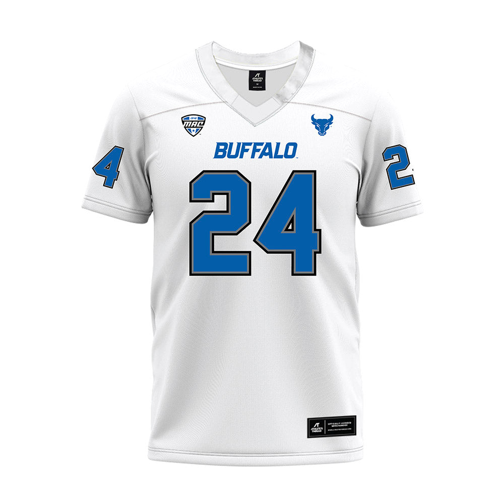 Buffalo - NCAA Football : James McNeil Jr - White Premium Football Jersey-0