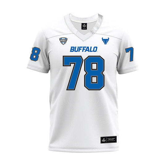 Buffalo - NCAA Football : Joe Crocker - White Premium Football Jersey-0