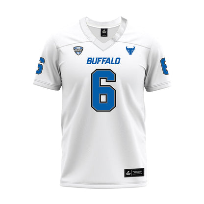 Buffalo - NCAA Football : Chance Morrow - White Premium Football Jersey