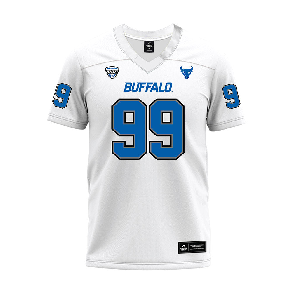 Buffalo - NCAA Football : Cornell Evans - White Premium Football Jersey