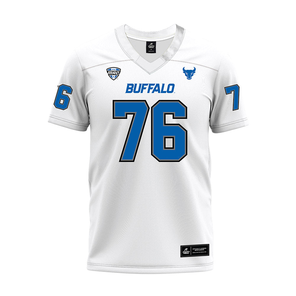 Buffalo - NCAA Football : Nathan Natoli - White Premium Football Jersey-0