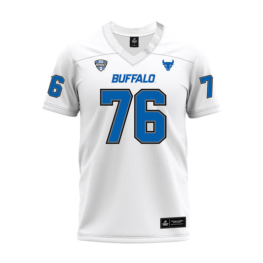 Buffalo - NCAA Football : Nathan Natoli - White Premium Football Jersey-0