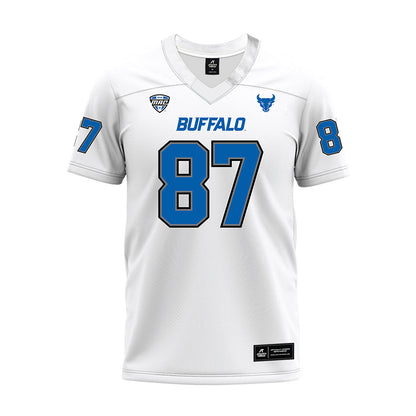 Buffalo - NCAA Football : Trevor Wilson - White Premium Football Jersey-0