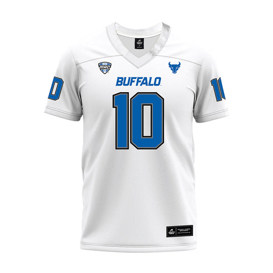 Buffalo - NCAA Football : Mark-Anthony Scott Jr - White Premium Football Jersey-0