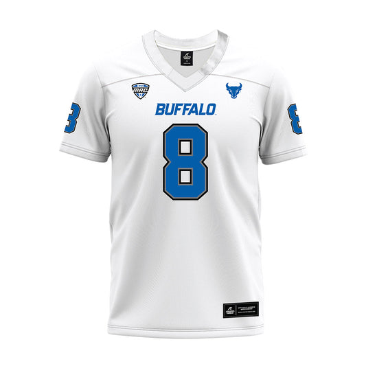 Buffalo - NCAA Football : Ramari Taylor - White Premium Football Jersey-0