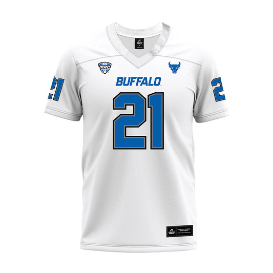 Buffalo - NCAA Football : Pat Clacks - White Premium Football Jersey-0