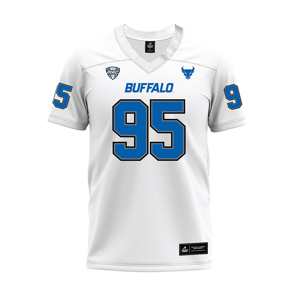 Buffalo - NCAA Football : Stantavious Smith - White Premium Football Jersey-0