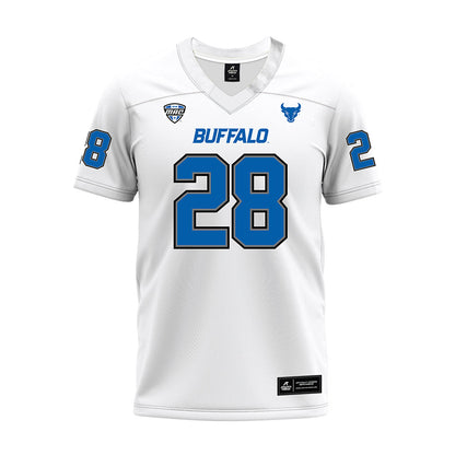 Buffalo - NCAA Football : Shey Williams - White Premium Football Jersey