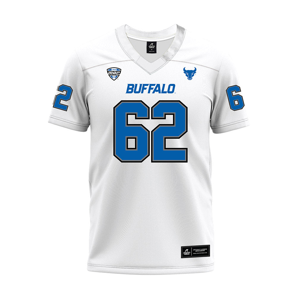 Buffalo - NCAA Football : Paul Clark - White Premium Football Jersey