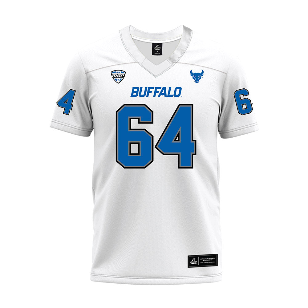 Buffalo - NCAA Football : Jake Merritt - White Premium Football Jersey-0