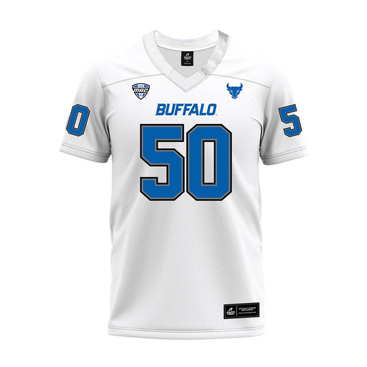 Buffalo - NCAA Football : Zachary Pettitt - White Premium Football Jersey-0