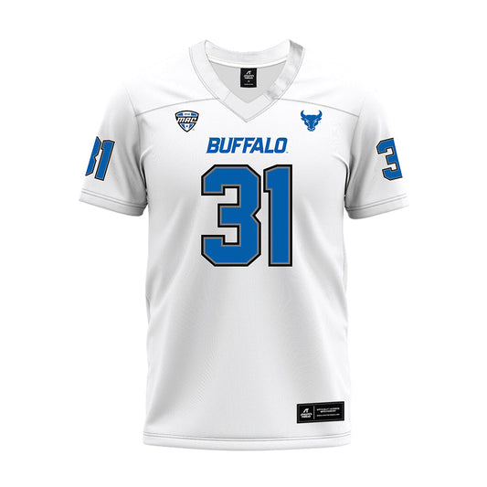 Buffalo - NCAA Football : Oliver Hautanen - White Premium Football Jersey-0