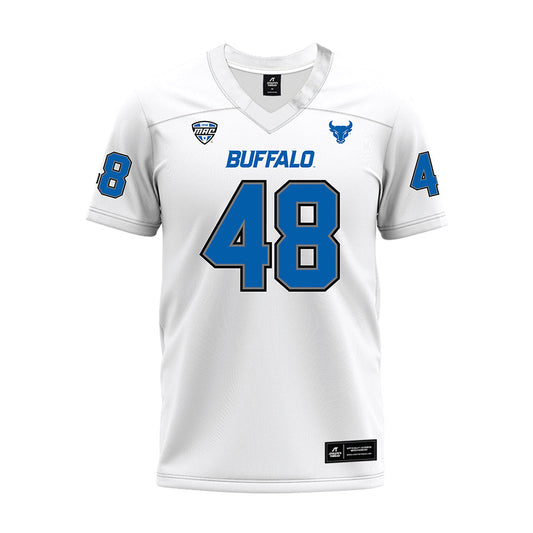 Buffalo - NCAA Football : Joseph Stoever - White Premium Football Jersey-0