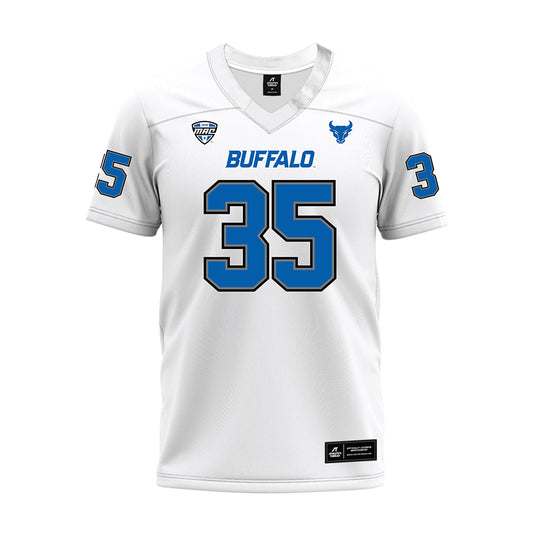 Buffalo - NCAA Football : Malachi Ervin - White Premium Football Jersey-0