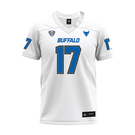 Buffalo - NCAA Football : Jeremiah Watkins - White Premium Football Jersey