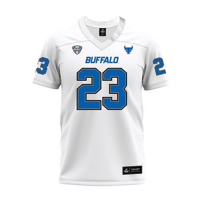 Buffalo - NCAA Football : Devare Mathis - White Premium Football Jersey-0