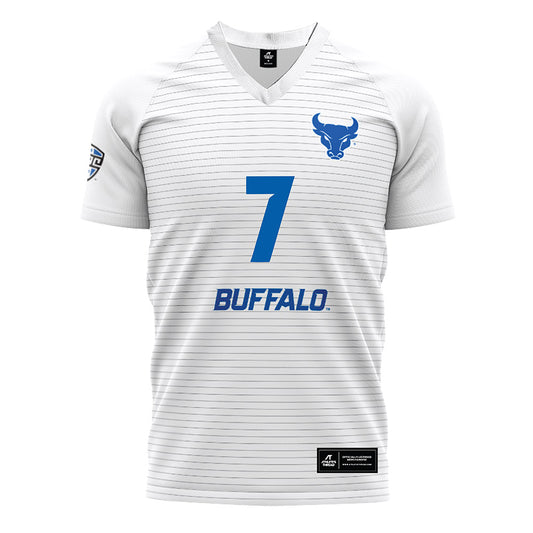 Buffalo - NCAA Women's Soccer : Jayda Schoburgh - White Soccer Jersey-0