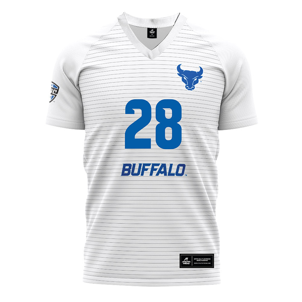 Buffalo - NCAA Women's Soccer : Casey Loughran - White Soccer Jersey-0