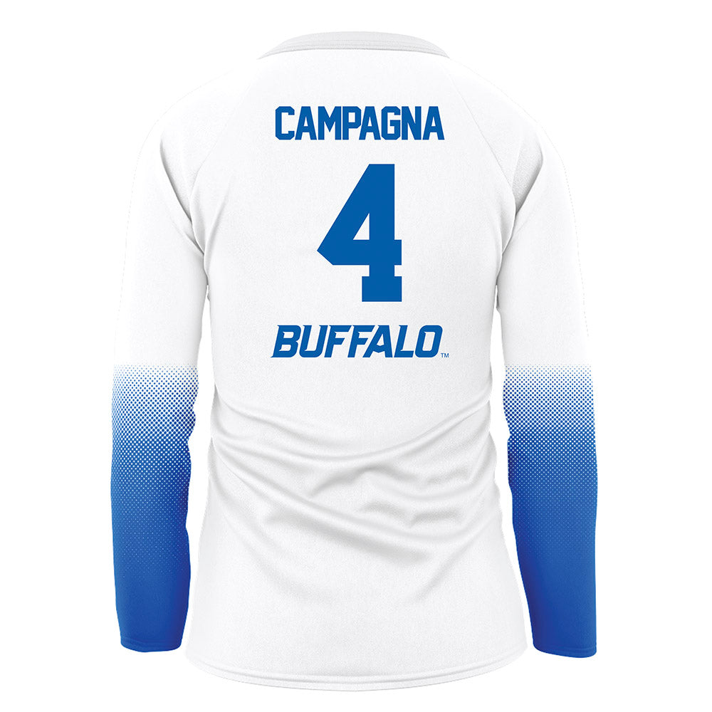 Buffalo - NCAA Women's Volleyball : Hailey Campagna - White Volleyball Jersey-1