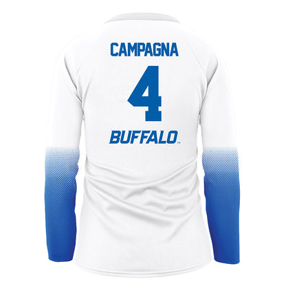 Buffalo - NCAA Women's Volleyball : Hailey Campagna - White Volleyball Jersey-1