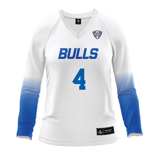 Buffalo - NCAA Women's Volleyball : Luli Arcucci - White Volleyball Jersey-0
