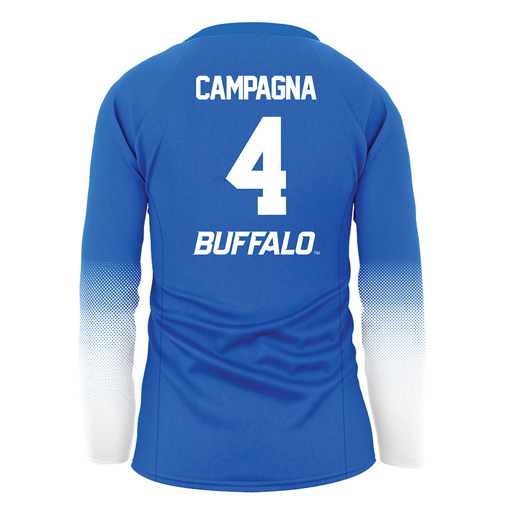 Buffalo - NCAA Women's Volleyball : Hailey Campagna - Blue Volleyball Jersey-1