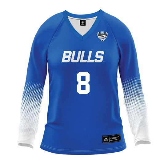 Buffalo - NCAA Women's Volleyball : Tehya Shaw - Blue Volleyball Jersey-0