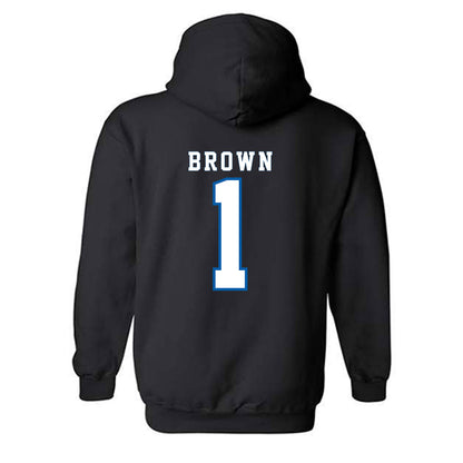 Buffalo - NCAA Football : Saveon Brown - Classic Shersey Hooded Sweatshirt-1