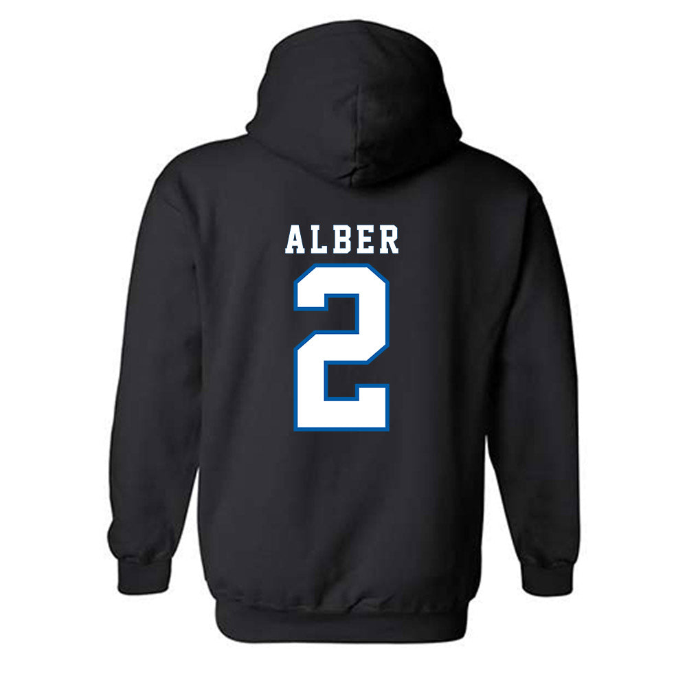 Buffalo - NCAA Women's Basketball : Natavia Alber - Classic Shersey Hooded Sweatshirt-1