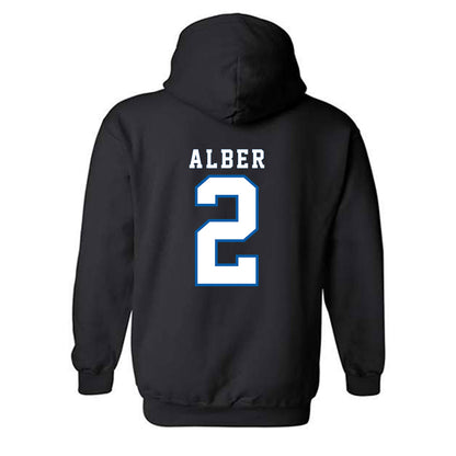 Buffalo - NCAA Women's Basketball : Natavia Alber - Classic Shersey Hooded Sweatshirt-1