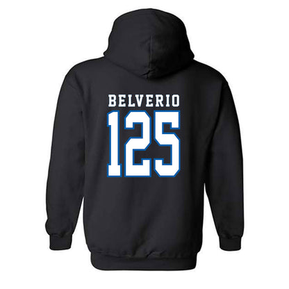 Buffalo - NCAA Wrestling : Zachary Belverio - Classic Shersey Hooded Sweatshirt-1